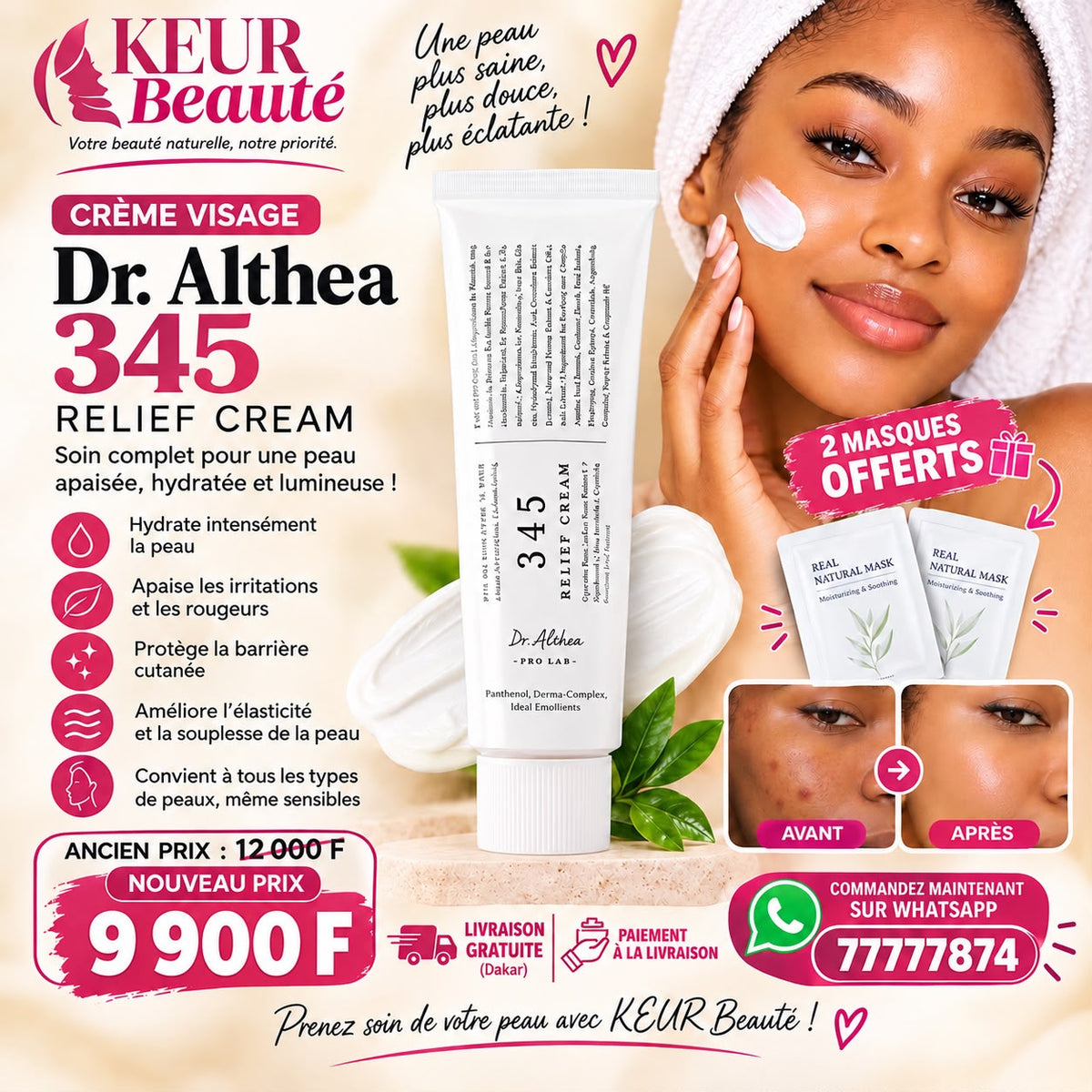 Crème 345 Dr. Althea — Hydratation & Peau Apaisée