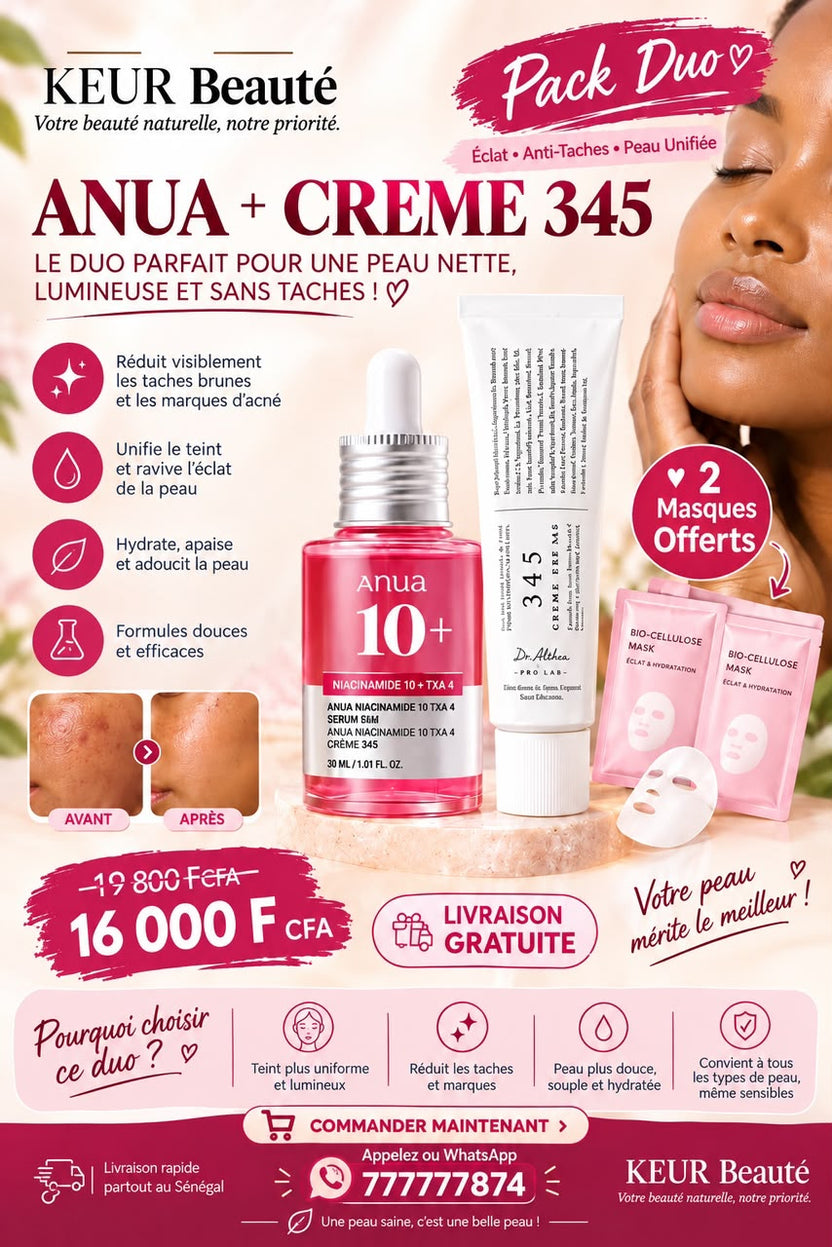 Duo Crème 345 Dr. Althea + Anua 10+ – KEUR Beaute