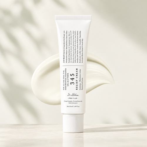 Crème visage mise en scène sur fond ivoire
